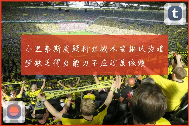 小里弗斯质疑科尔战术安排认为追梦缺乏得分能力不应过度依赖